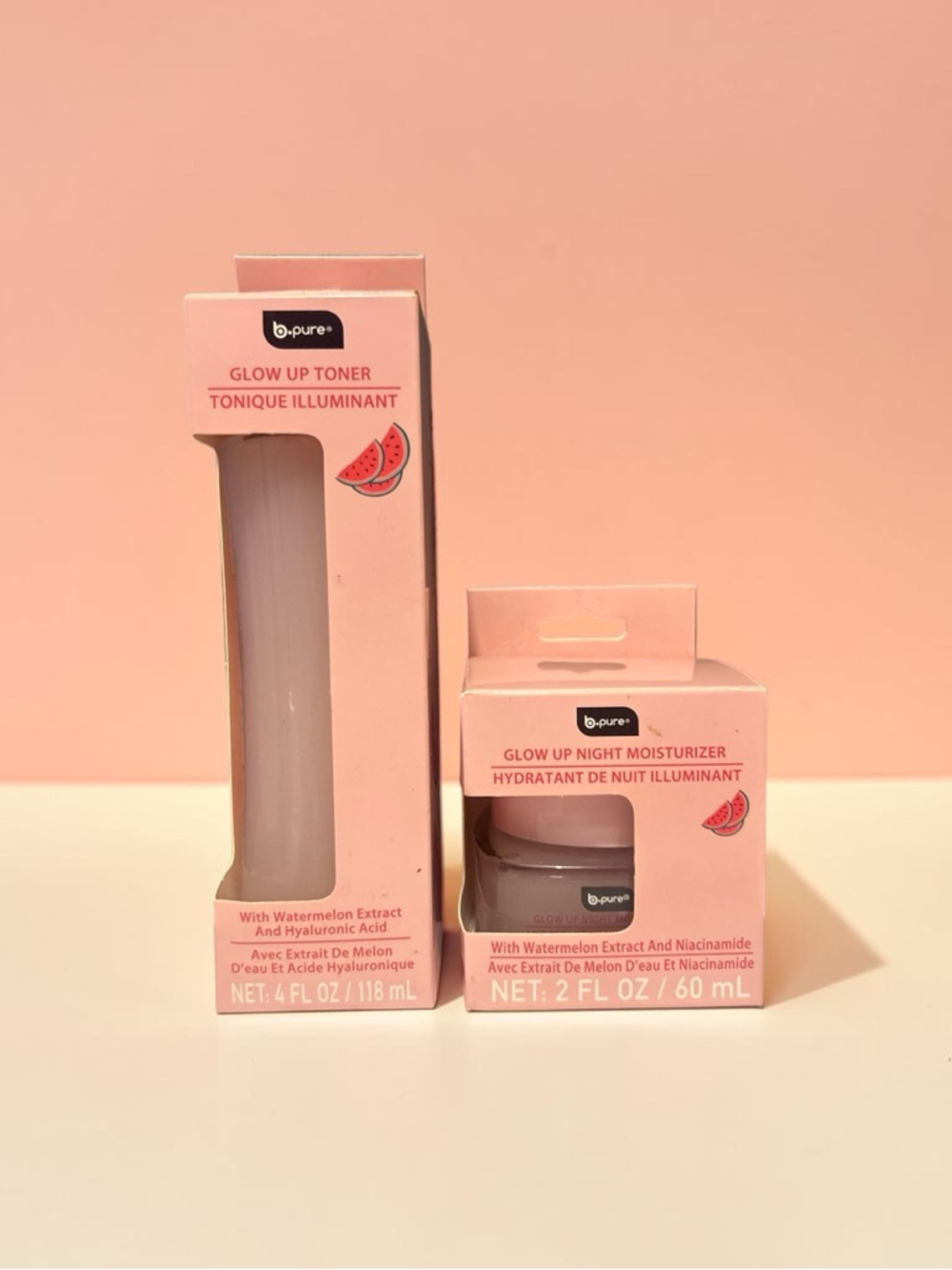 🍉 Glow Up Toner & Night Moisturizer Set
